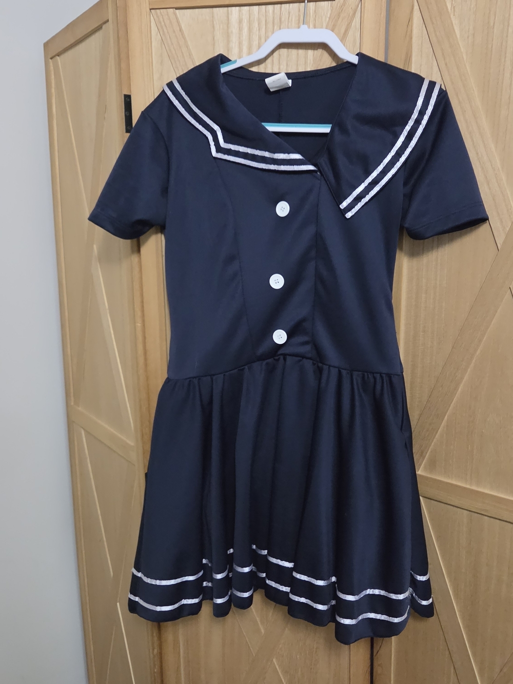 Navy Sailor Dress with White Trim Costume